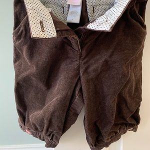 Janie and Jack brown corduroy knickers